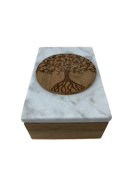 Kartenbox Marmor Lebensbaum